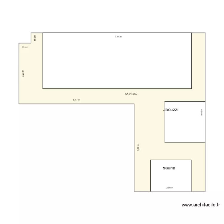 Piscine AliA. Plan de 