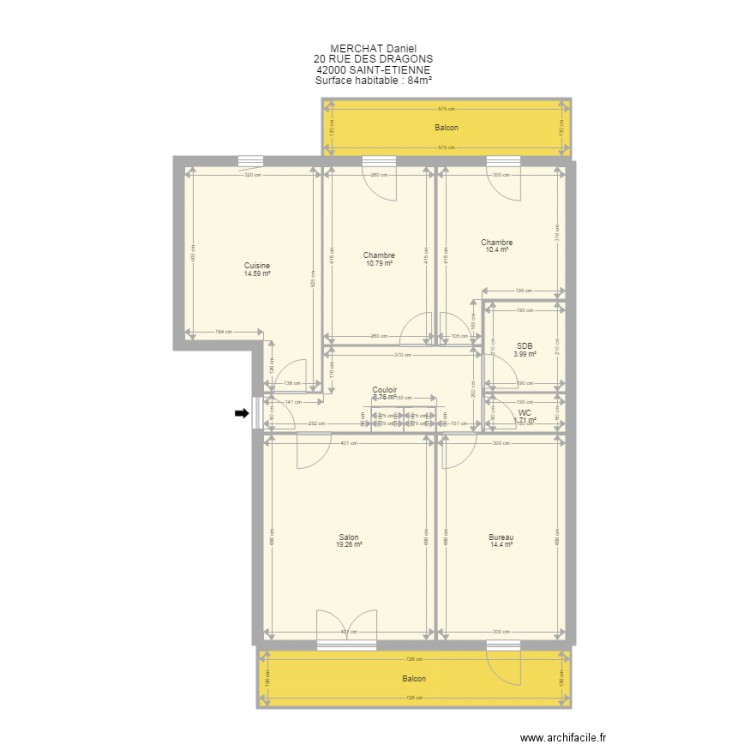 MERCHAT. Plan de 0 pièce et 0 m2