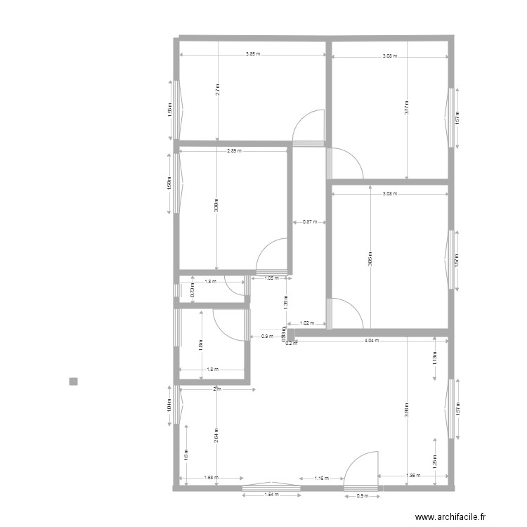 osny plan côtes actuelles. Plan de 0 pièce et 0 m2