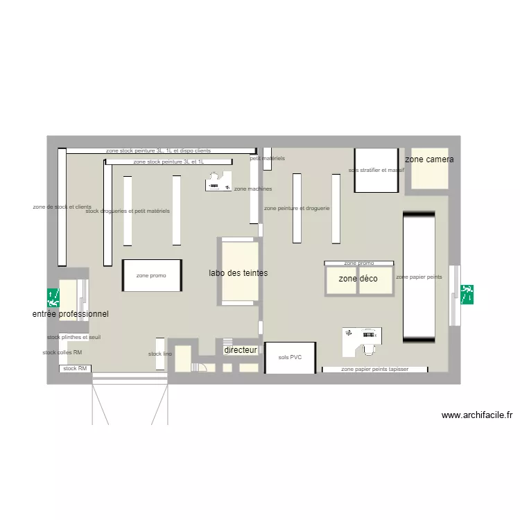 plan du magasin. Plan de 