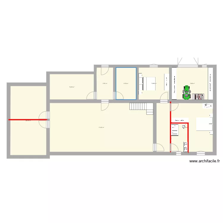 Option 2 gite  garage v 2. Plan de 