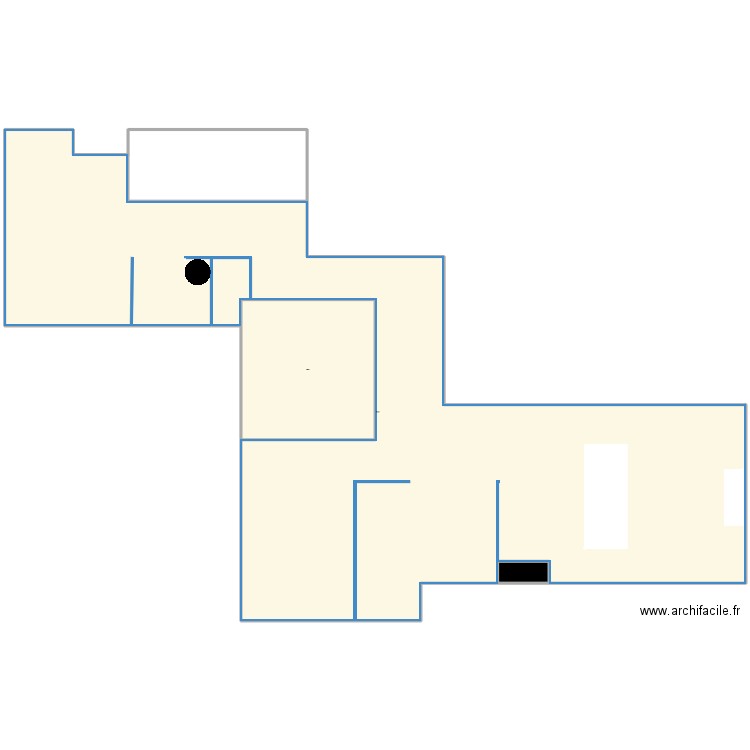 Plan montrouge. Plan de 3 pièces et 58 m2