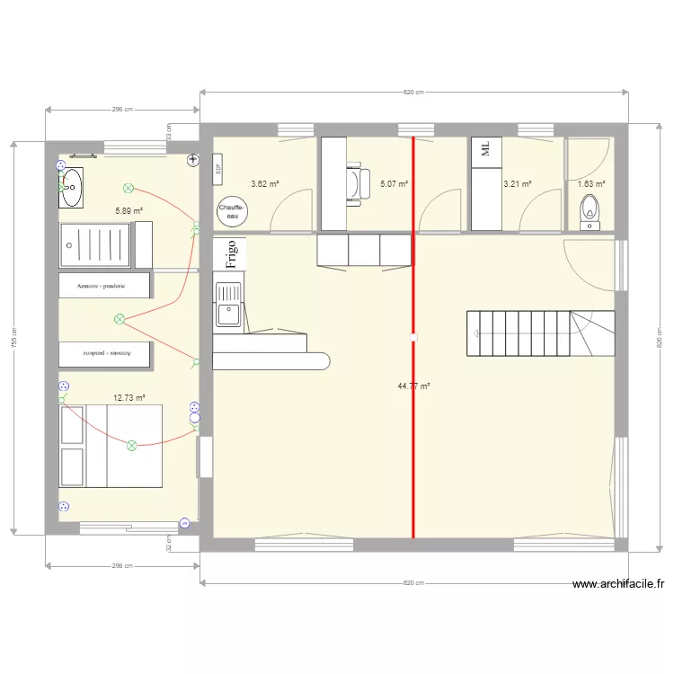 Cuisine SAE. Plan de 