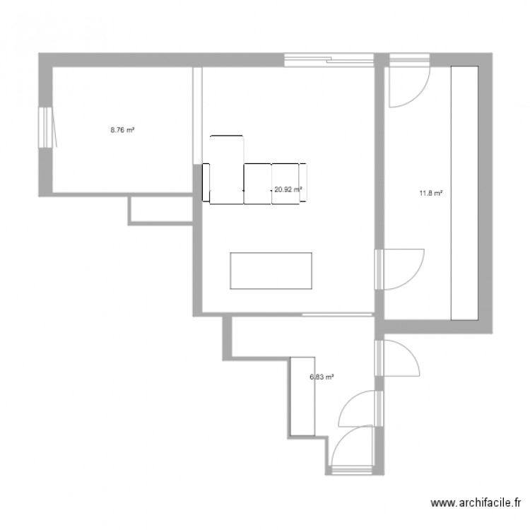 Plan Laetitia et Jérémie. Plan de 0 pièce et 0 m2