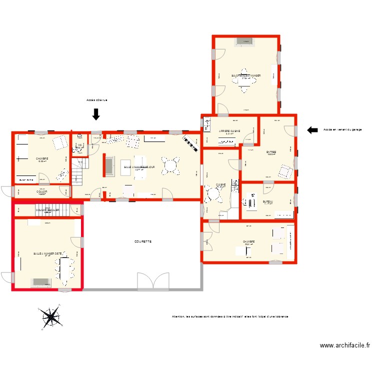 BI 3688 PLAN RDC COTE. Plan de 0 pièce et 0 m2