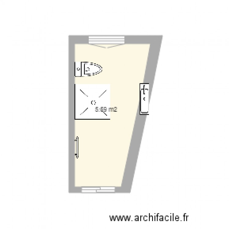 salle de bain 1. Plan de 0 pièce et 0 m2