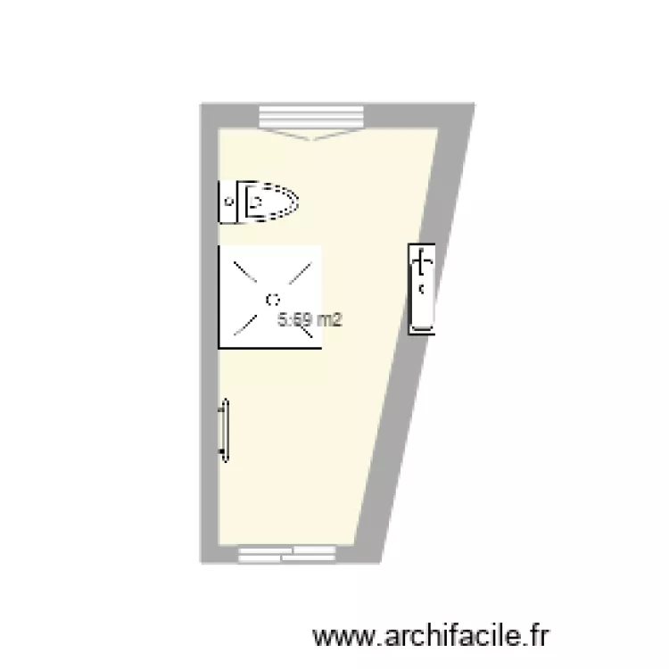 salle de bain 1. Plan de 