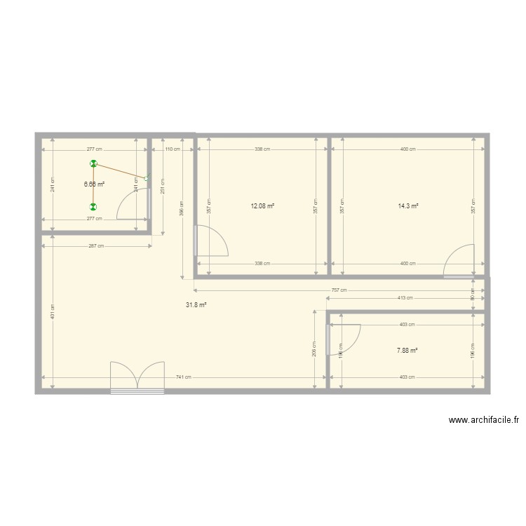 detroit. Plan de 0 pièce et 0 m2