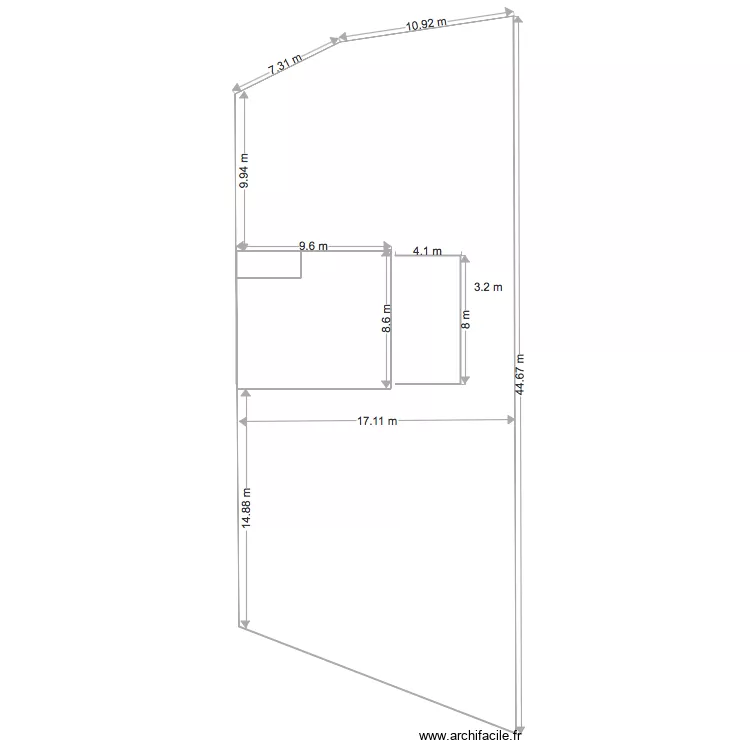 parcelle 108 Implantation garage. Plan de 