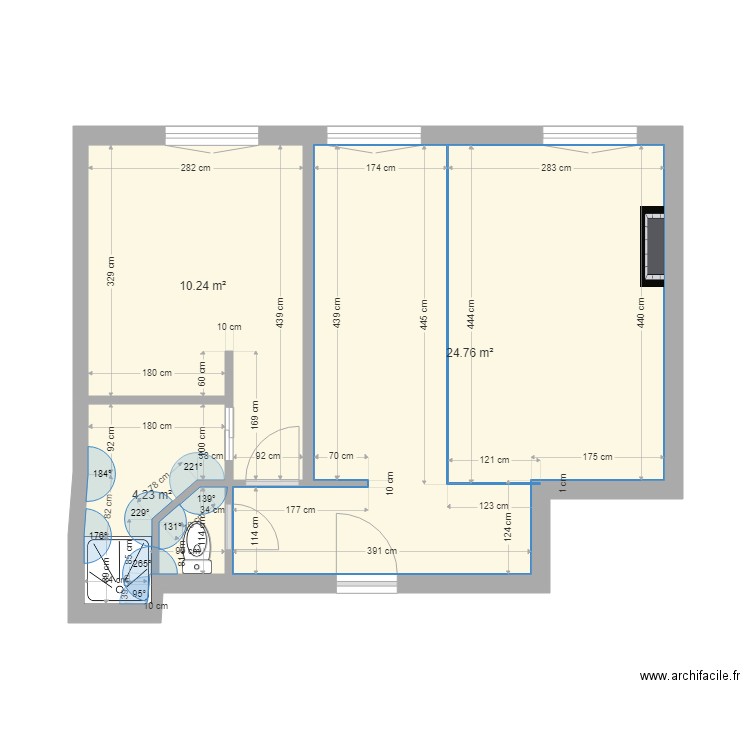 plan mesures. Plan de 0 pièce et 0 m2