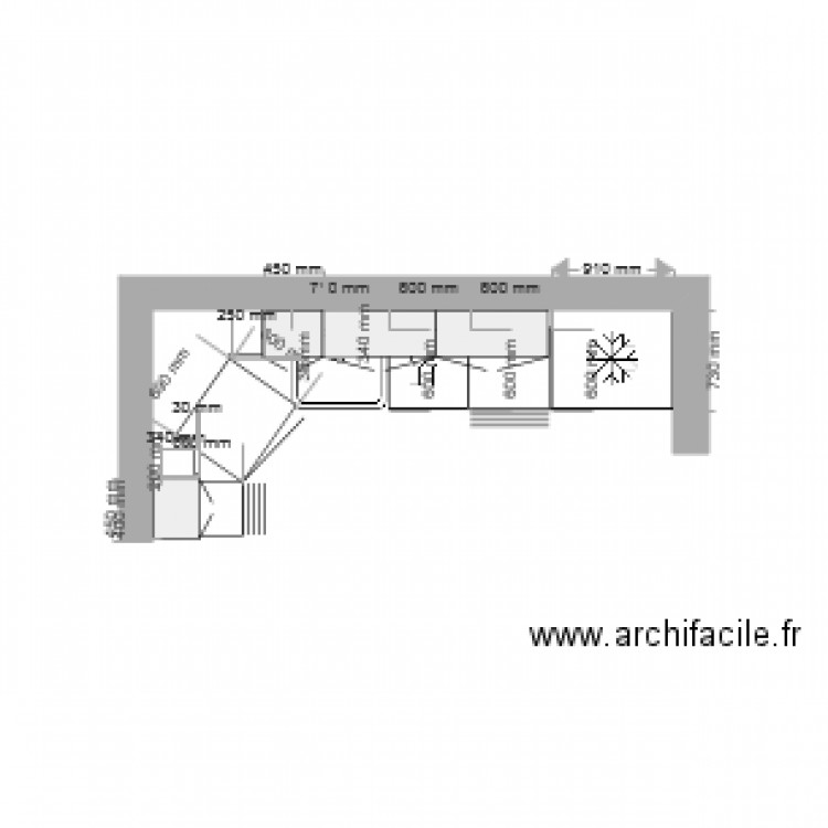 BAKKE four en angle. Plan de 0 pièce et 0 m2