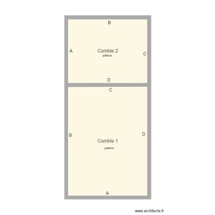 courard combles. Plan de 0 pièce et 0 m2