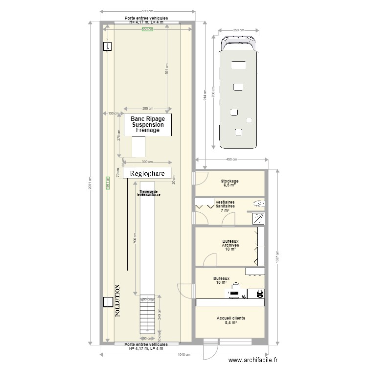 CCT VL Moulin les Metz MOKHTAR. Plan de 6 pièces et 151 m2