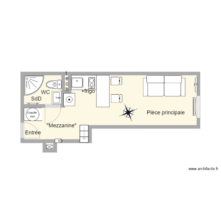 113 StHonoré. Plan de 0 pièce et 0 m2