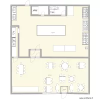 plan restaurant et cuisine