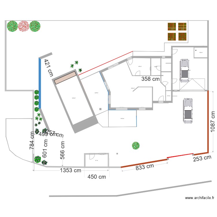 Aménagement parking Clotures. Plan de 0 pièce et 0 m2