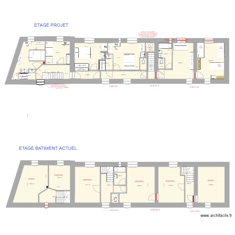 Etage version 16 mai 2021 1 2E. Plan de 0 pièce et 0 m2