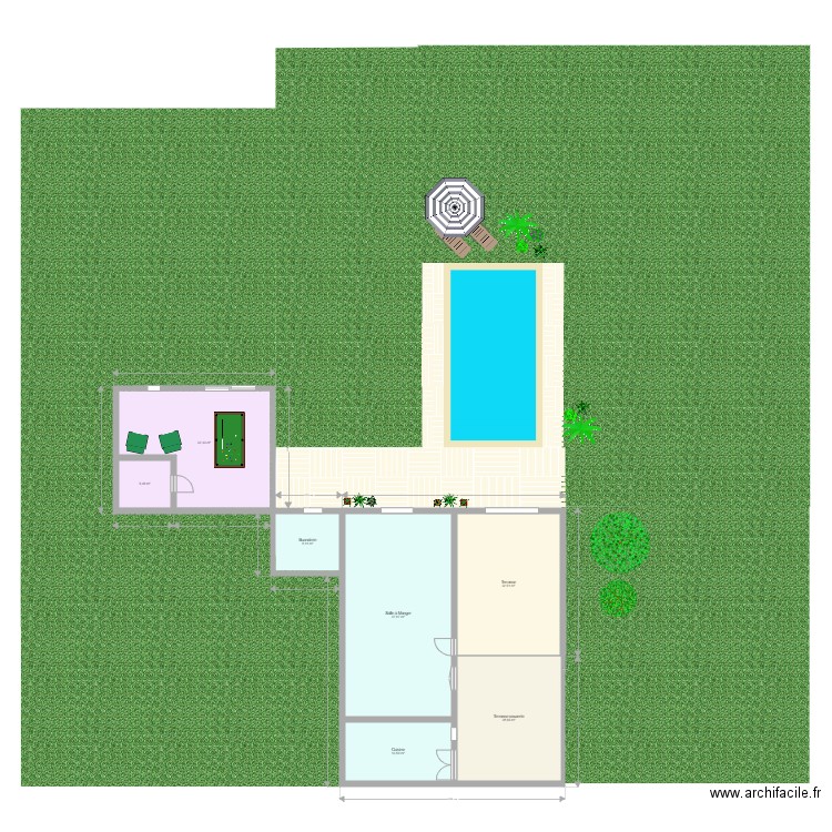 Le Montat Piscine. Plan de 0 pièce et 0 m2