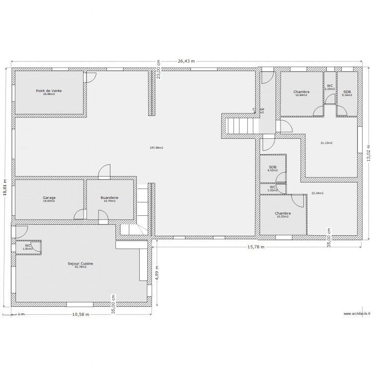 plan 5 rdc. Plan de 0 pièce et 0 m2