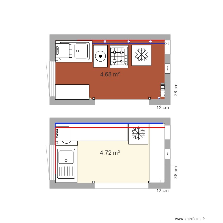 Cuisine. Plan de 0 pièce et 0 m2