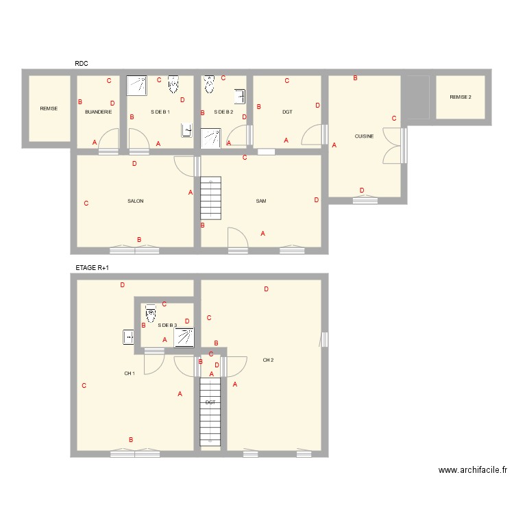 HUUB. Plan de 14 pièces et 143 m2