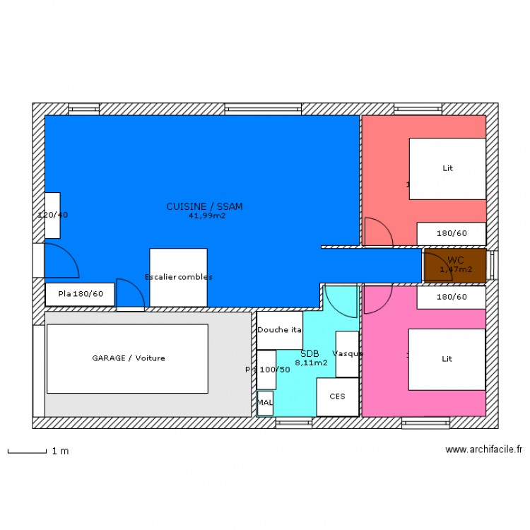 plan maison f3