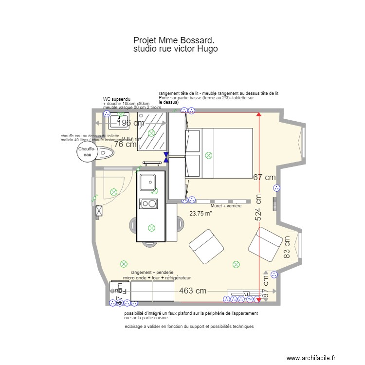 projet Bossard 6B. Plan de 0 pièce et 0 m2