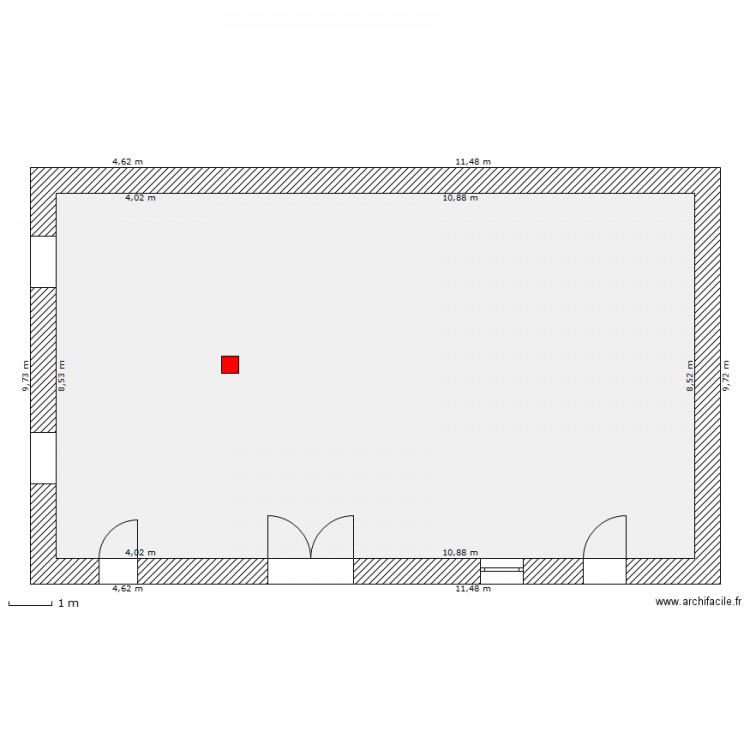 grange. Plan de 0 pièce et 0 m2