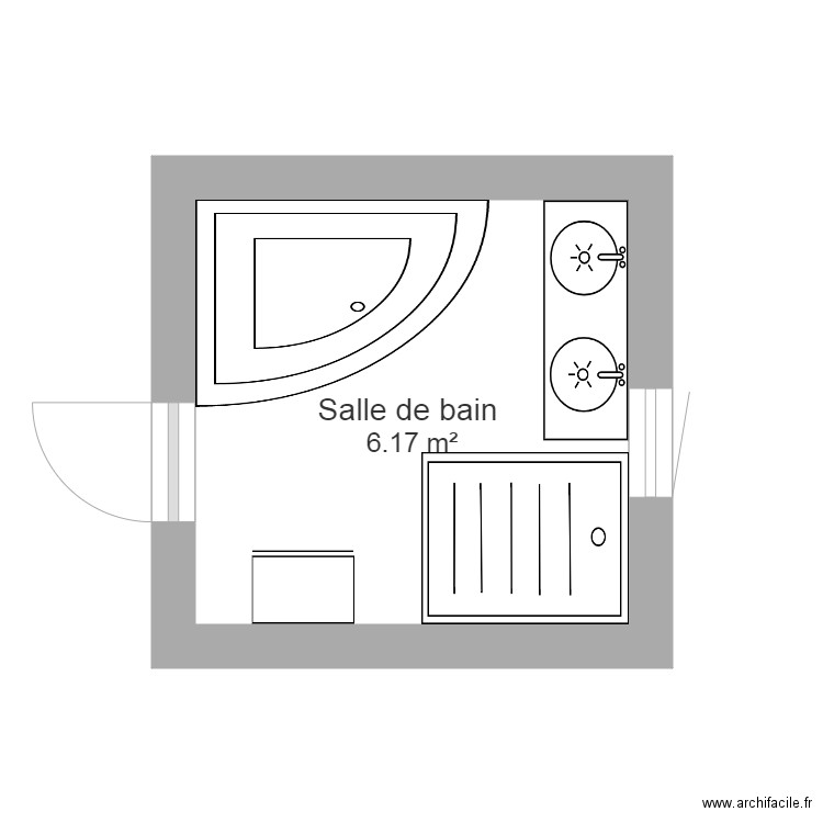 Salle de bain 2. Plan de 0 pièce et 0 m2