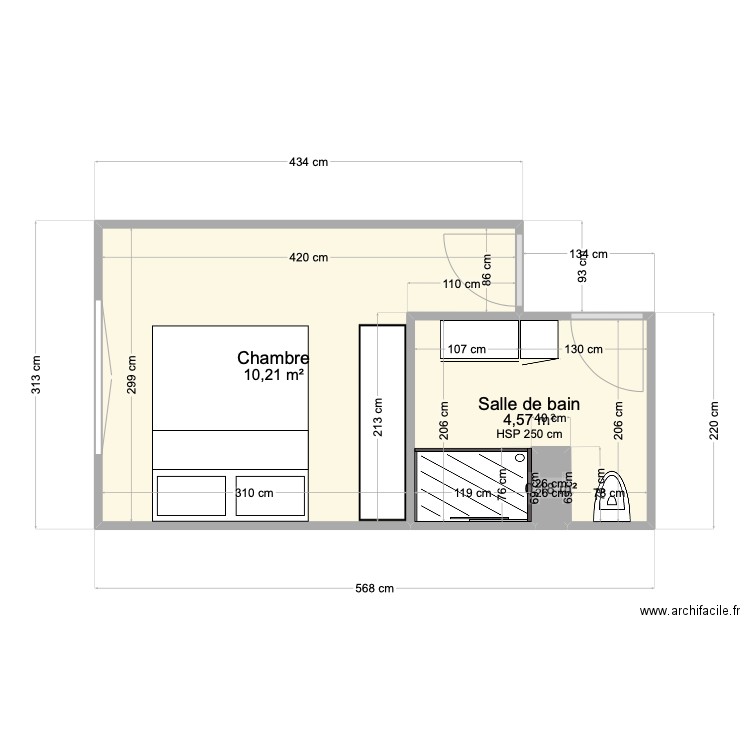 Ionuț rusu. Plan de 3 pièces et 15 m2