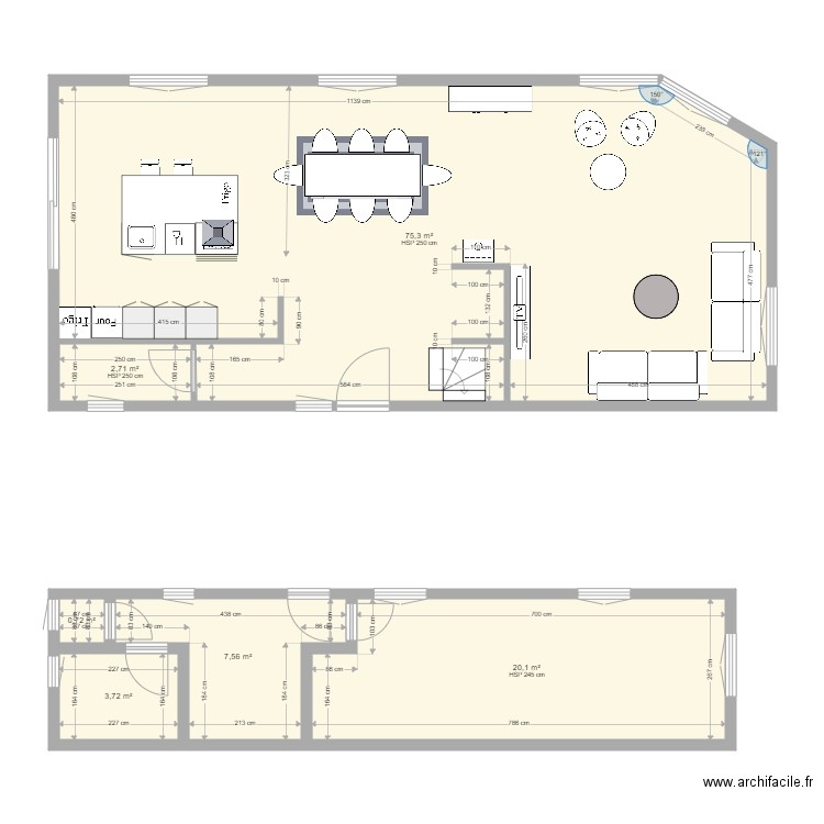 PLAN MAISON BALBRONN APRES 2. Plan de 0 pièce et 0 m2