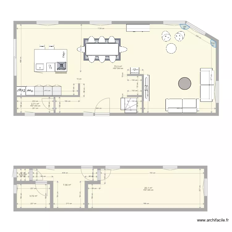 PLAN MAISON BALBRONN APRES 2. Plan de PLAN MAISON BALBRONN APRES 2. Plan de