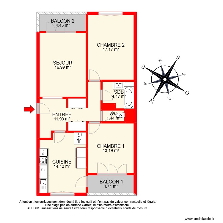 BI 9314. Plan de 12 pièces et 90 m2