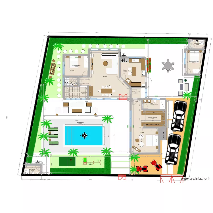 Somone Option 1 RDC. Plan de 