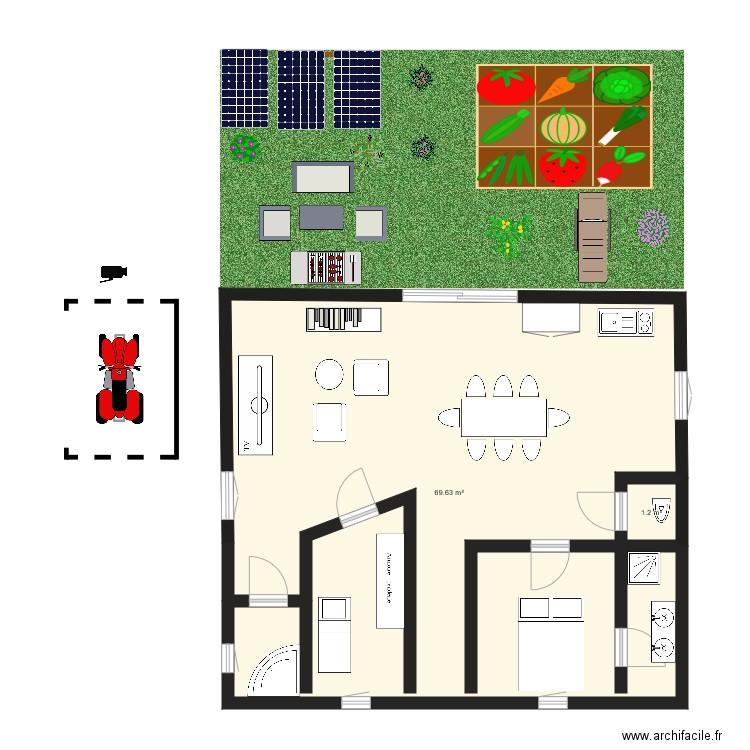 Modern House. Plan de 0 pièce et 0 m2