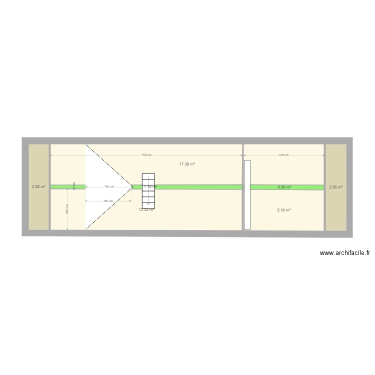 Comble Hôpital Cot simpl. Plan de 0 pièce et 0 m2