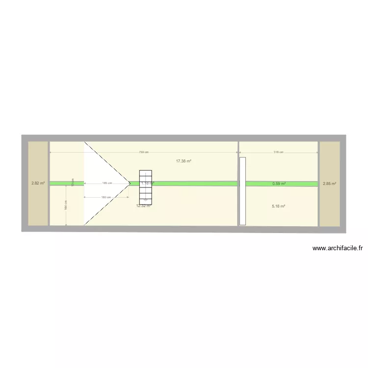 Comble H&ocirc;pital Cot simpl. Plan de 