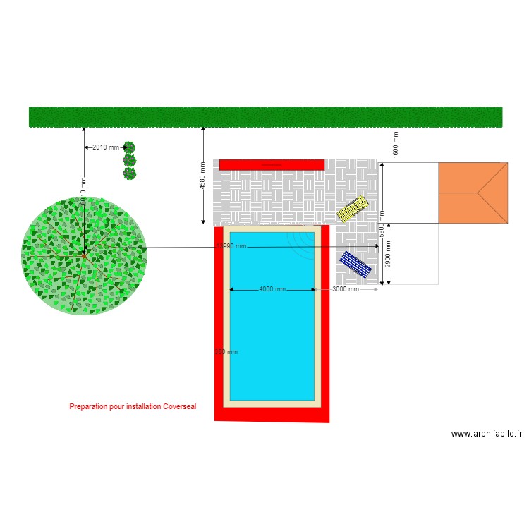 piscine 1. Plan de 0 pièce et 0 m2