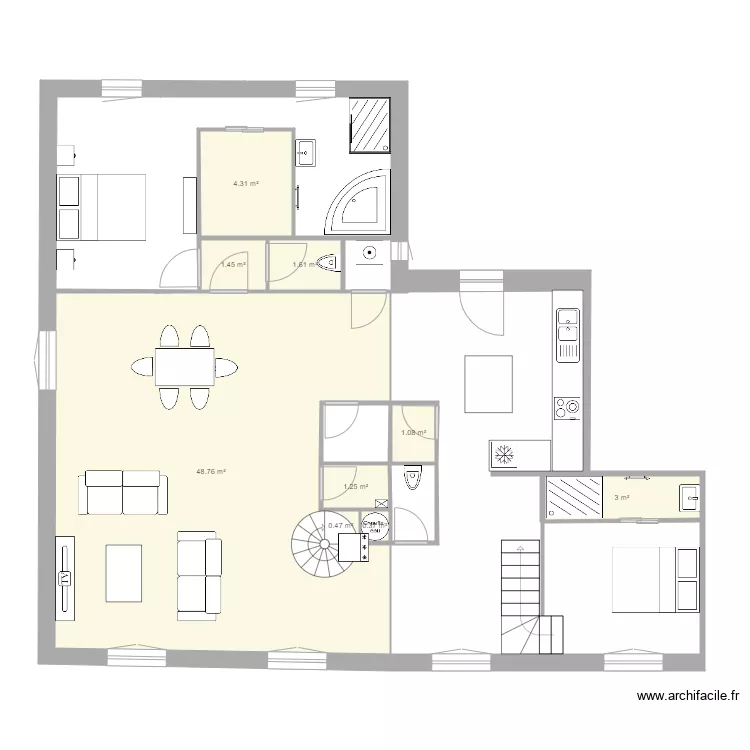notre dame 8. Plan de 