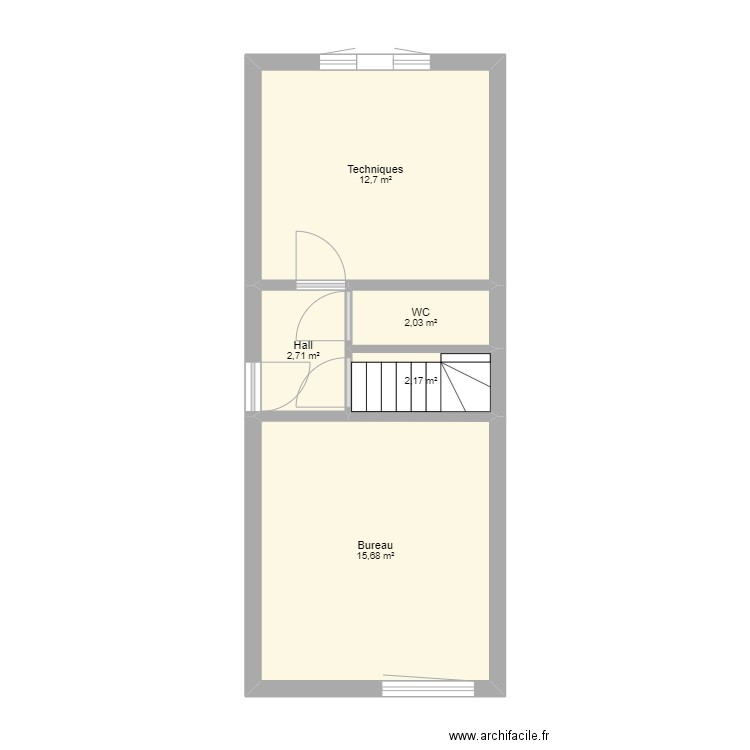 Rdc Dolhain. Plan de 5 pièces et 35 m2