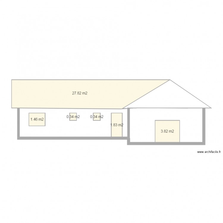 FACADE 1. Plan de 0 pièce et 0 m2