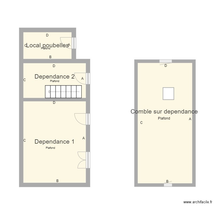 dependances joubert. Plan de 0 pièce et 0 m2