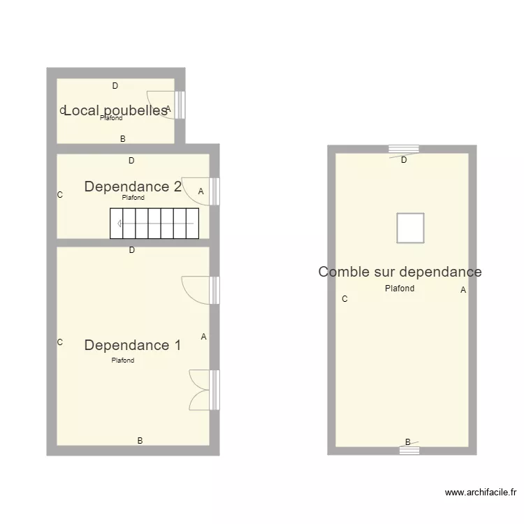 dependances joubert. Plan de 