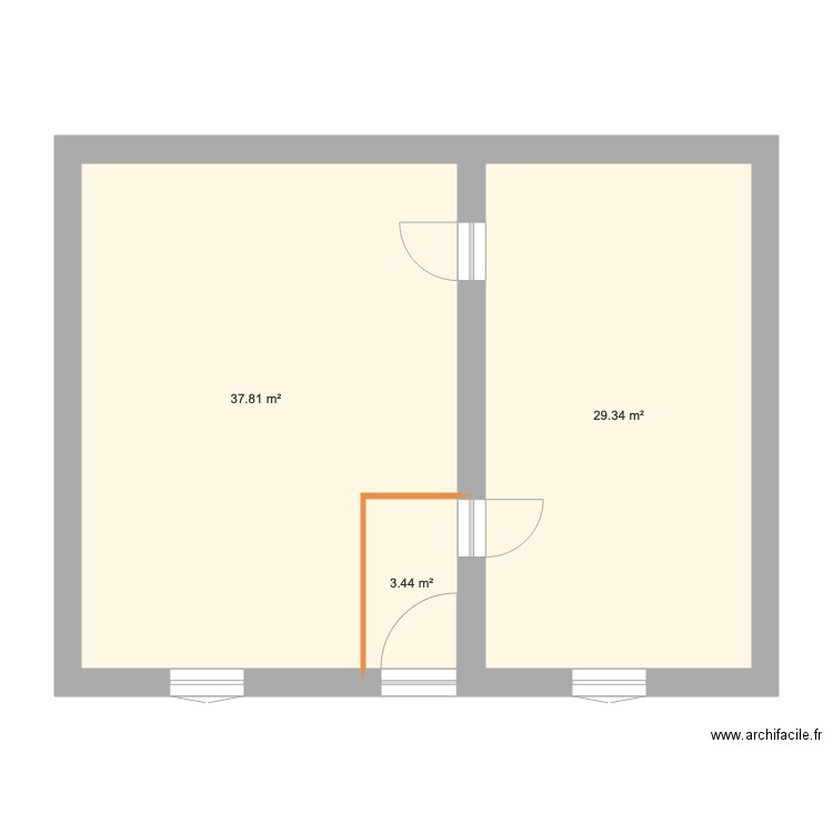 LOCATION camille INTERIEUR portes ok. Plan de 0 pièce et 0 m2