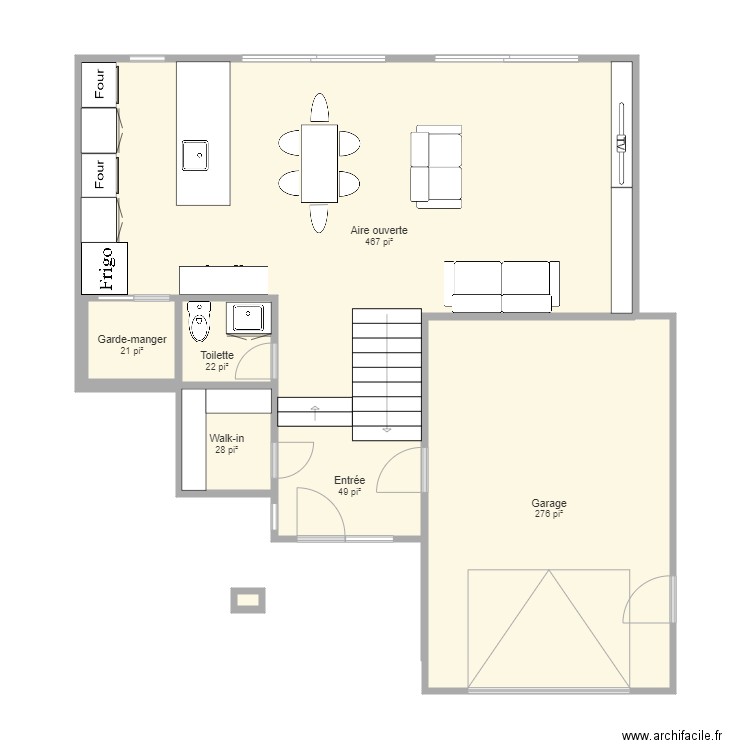 Viridis rez de chaussée aggrandi garage seulement. Plan de 0 pièce et 0 m2