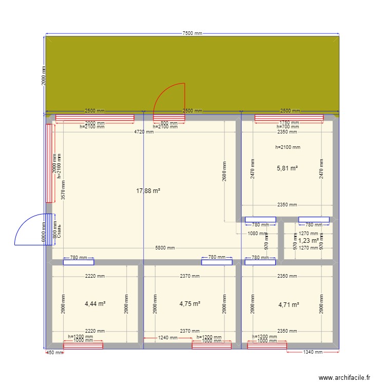 Иван Глинково. Plan de 0 pièce et 0 m2