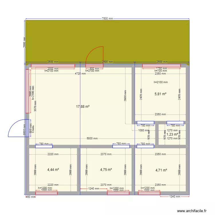 Иван Глинково. Plan de 