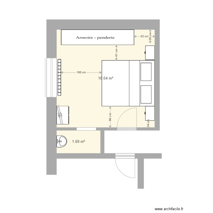 CHAMBRE. Plan de 0 pièce et 0 m2