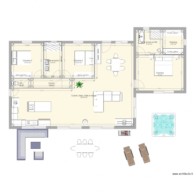 Projet. Plan de 0 pièce et 0 m2