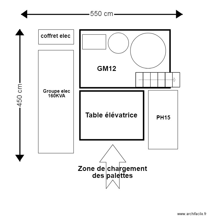 Centrale coulis de ciment. Plan de 0 pièce et 0 m2